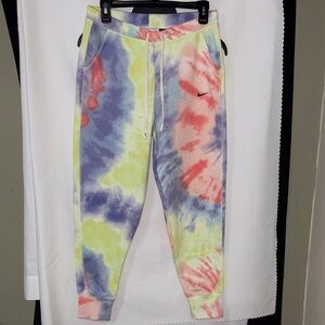 Nike Dri-fit Tie Dye training pants in purple pulse colorway